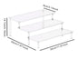 Acrylic Display Stand 1-4 Tier Transparent Shelf for Cupcake Perfume Doll