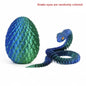 3D Printed Snake Egg Creative Decompression Mold Movable Rotatable Action Figure