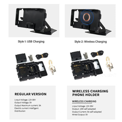 12mm GPS Phone Holder Navigation Bracket Adapter for BMW R1250RT 2021-2024