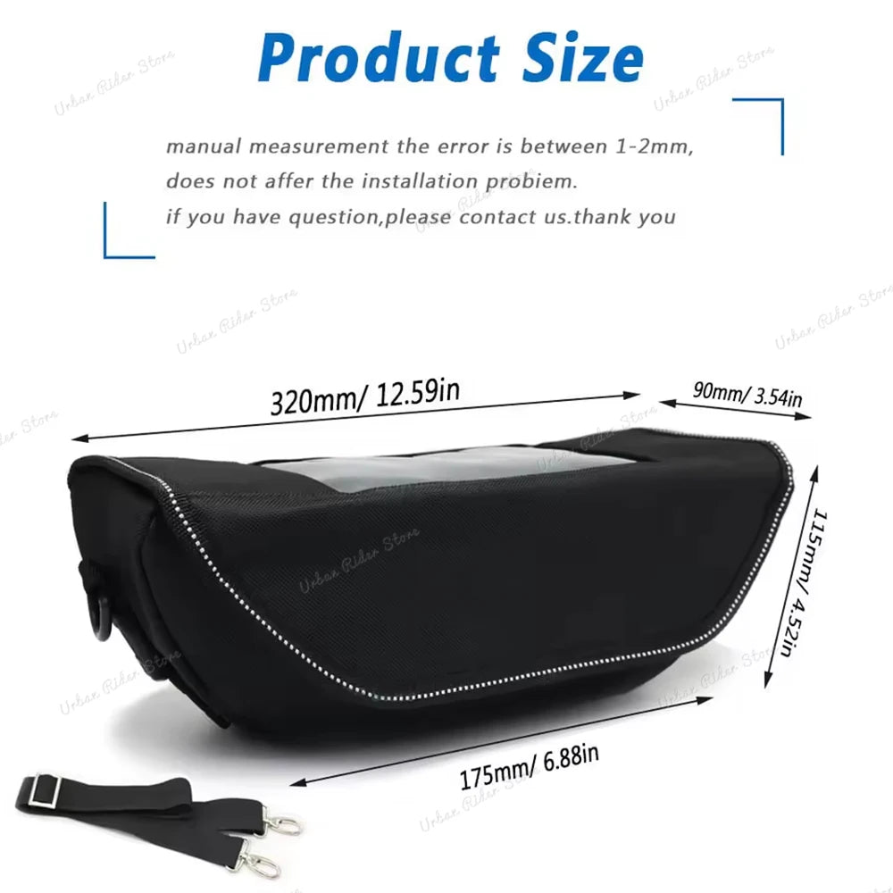 Waterproof Dustproof Motorcycle Handlebar Travel Storage Bag for Honda ADV350