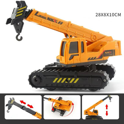1pcs Scale-carrier Container Engineering Vehicle Excavator Transport Truck Model