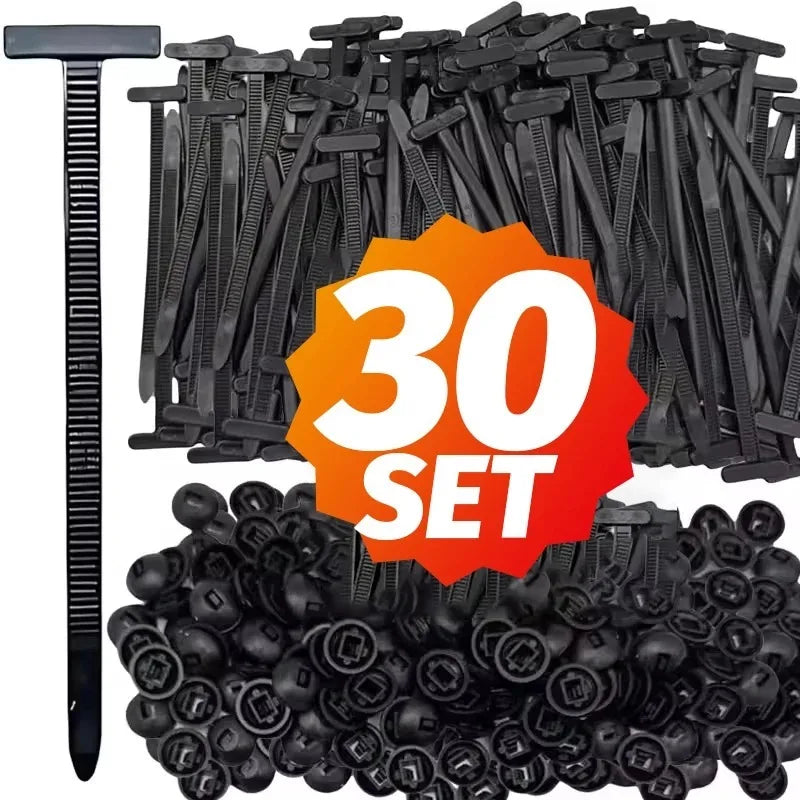 Nylon Cable Ties Heavy Duty Self-locking Buckle for Car Repair 10/20/50/100pcs