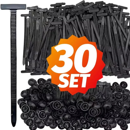 Nylon Cable Ties Heavy Duty Self-locking Buckle for Car Repair 10/20/50/100pcs