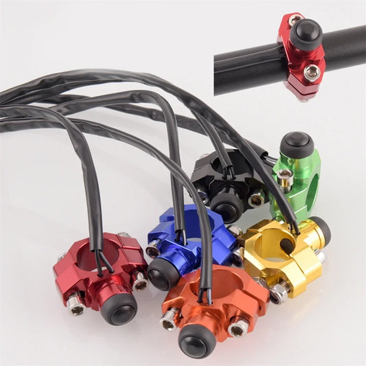 Universal CNC Start Stop Kill Switch with Rotating Bar Clamp for KTM Honda Yamaha
