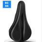 Gel Padded Bicycle Seat Cover PU Surface Comfort Saddle Cushion for Men Women