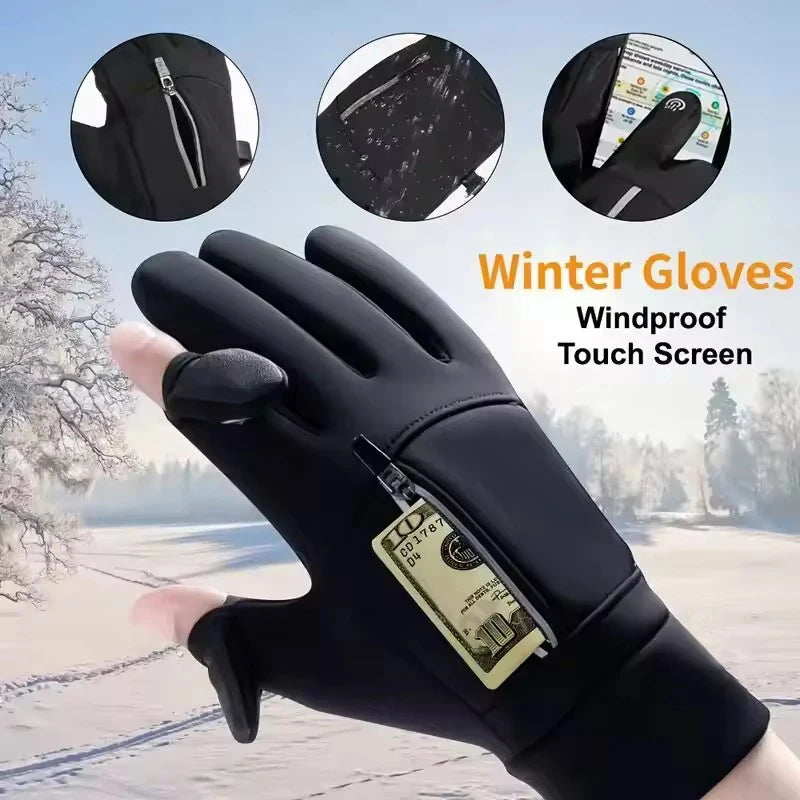 Winter Touch Screen Gloves Thermal Waterproof Windproof for Men Women