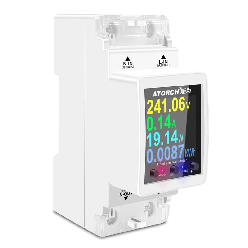 ATORCH 63A WiFi Smart Switch Circuit Breaker Timer Energy KWh Meter Tuya