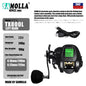 SAMOLLA Baitcasting Fishing Reel Electronic Big Led Screen High Speed 7.2:1 10kg Saltwater Waterproof Cast Drum Wheel Casting-EXPROTAS