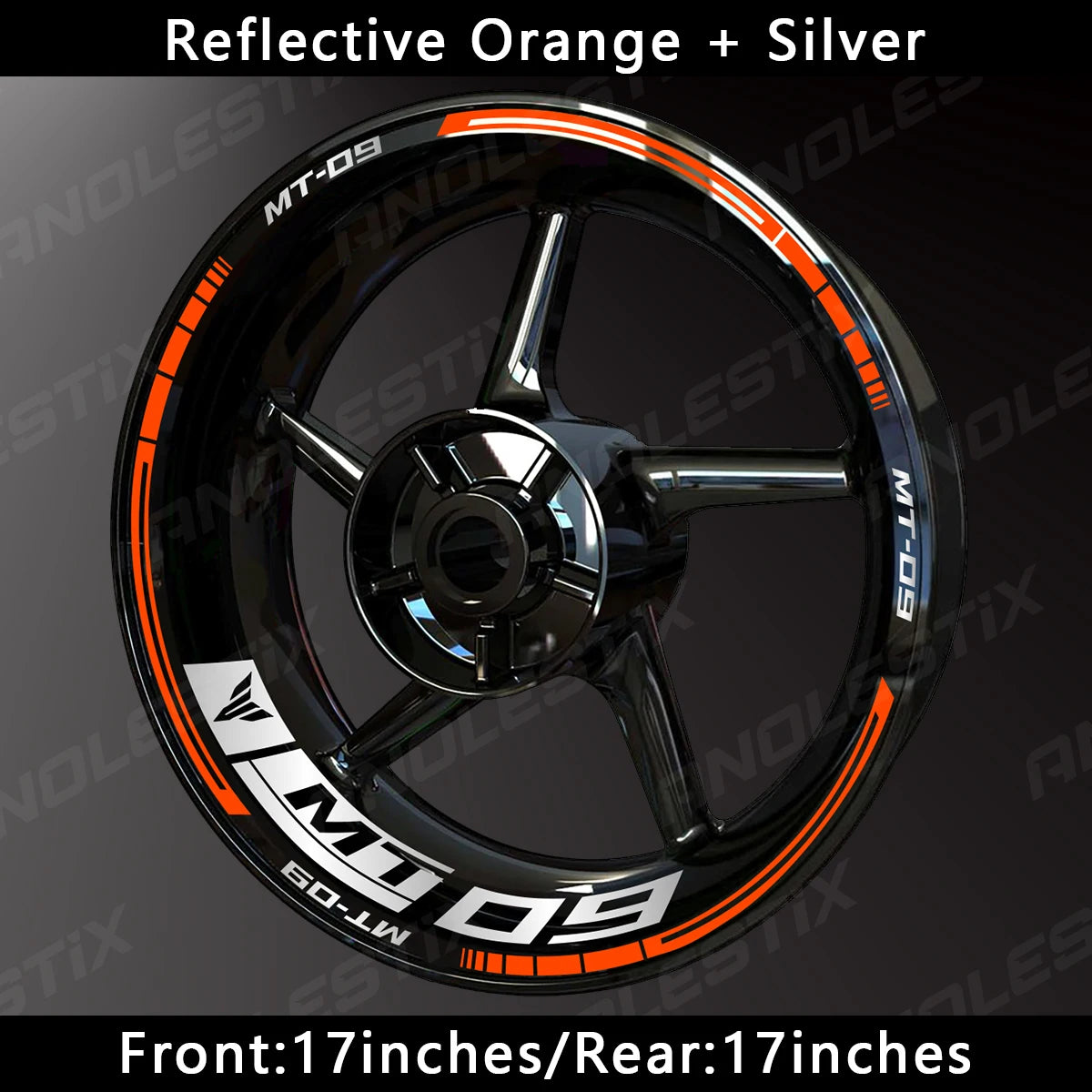 Reflective Motorcycle Wheel Sticker Hub Decal Rim Stripe Tape for YAMAHA MT-09