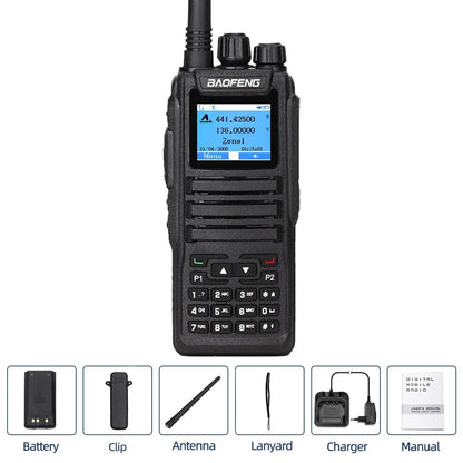 Baofeng DMR DM 1701 Digital Walkie Talkie Dual Mode Analog Two Way Radio Open GD77 Dual Time Slot Tier 1+2 Ham Radio DR 1801-EXPROTAS