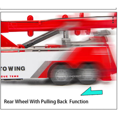 1:32 Toys Double Hook Car Model Diecast Engineering Truck for Kids