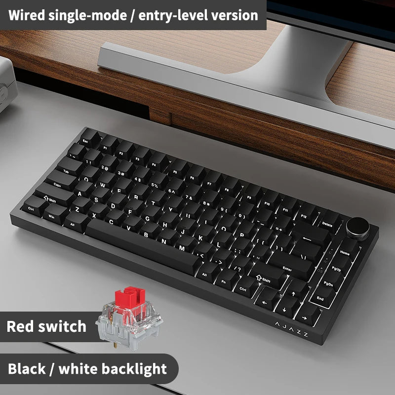 EXPROTAS Mechanical Gaming Keyboard 75% Wired RGB Backlit Gasket Layout