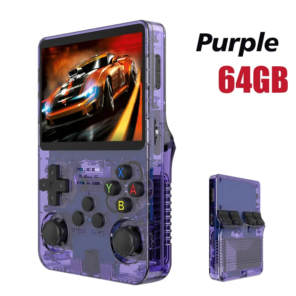 Open Source R36S Retro Handheld Video Game Console Linux System 3.5 Inch IPS Screen Portable Pocket Video Player 64GB 128G Games-EXPROTAS