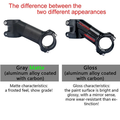 31.8mm MTB Handlebar Stem TOSEEK Carbon Aluminium Bike Stem 10-35 Degree