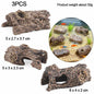 Landscape Model Trees Stumps Rocks Diorama Home Decoration 3PCS