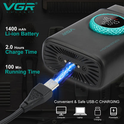 Single Blade Electric Shaver VGR V-378 Rechargeable Professional Razor