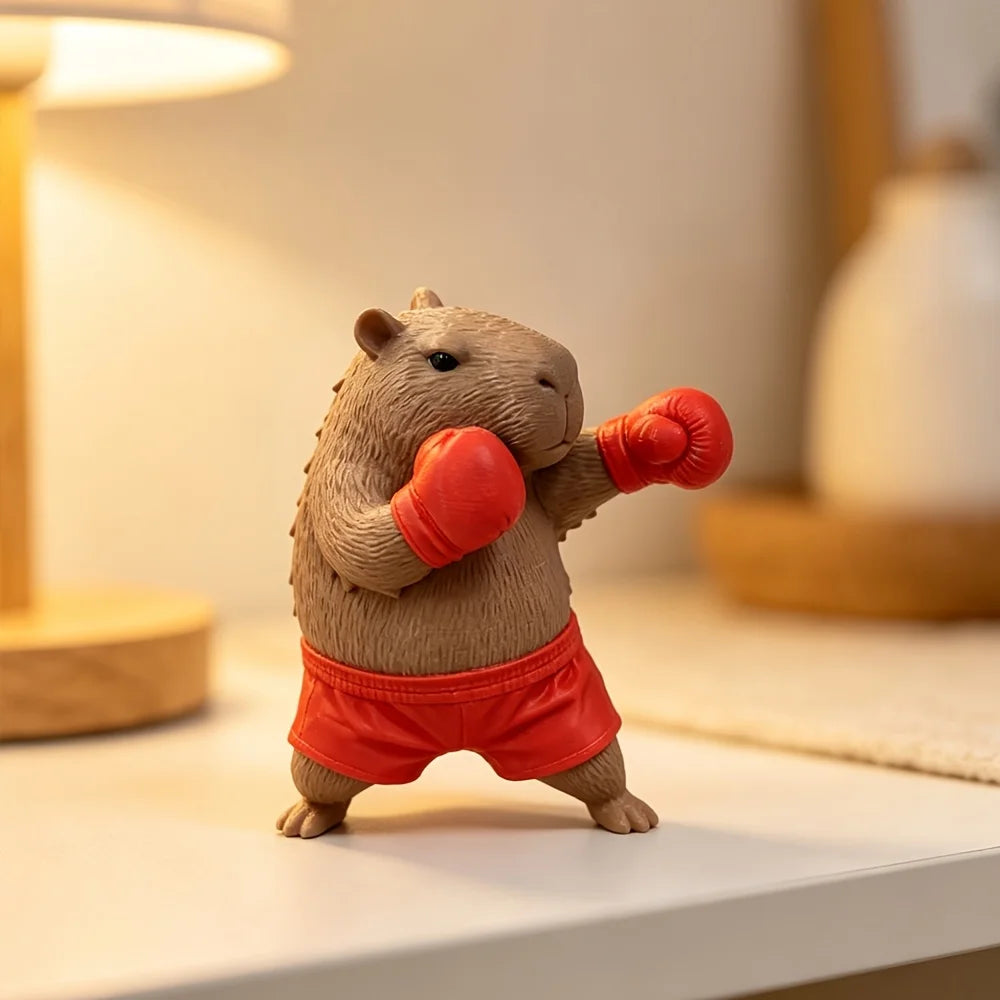 Cute Capybara Car Decor Figurine Desktop Office Decoration Animal Ornament