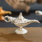 12cm Classic Aladdin Magic Genie Lamp Incense Burner Retro Wishing Oil Decor