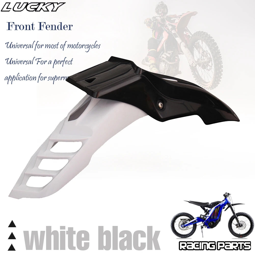 Universal Supermoto Motocross Front Fender Black Mudguard For Honda Yamaha Suzuki Kawasaki DRZ RMZ XT TW Dirt Bike