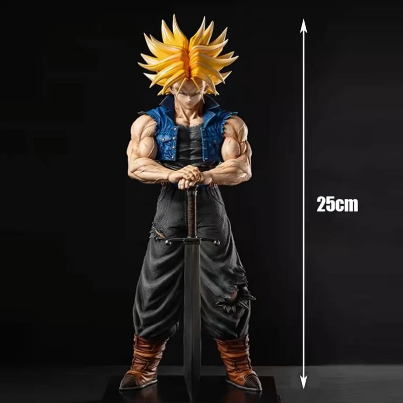 25cm/9.84in Anime Dragon Ball Z Trunks Figure Future Trunks Action Figures MPVC Statue Collection Model Toys for Children Gifts-EXPROTAS