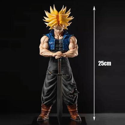 25cm/9.84in Anime Dragon Ball Z Trunks Figure Future Trunks Action Figures MPVC Statue Collection Model Toys for Children Gifts-EXPROTAS