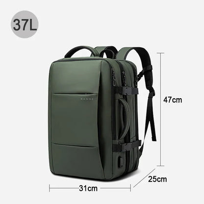 BANGE Expandable Men's Backpack Waterproof 17.3 in Laptop Backpack Man Large Capacity Hiking Travel Bag Male Backpacks for Men-EXPROTAS