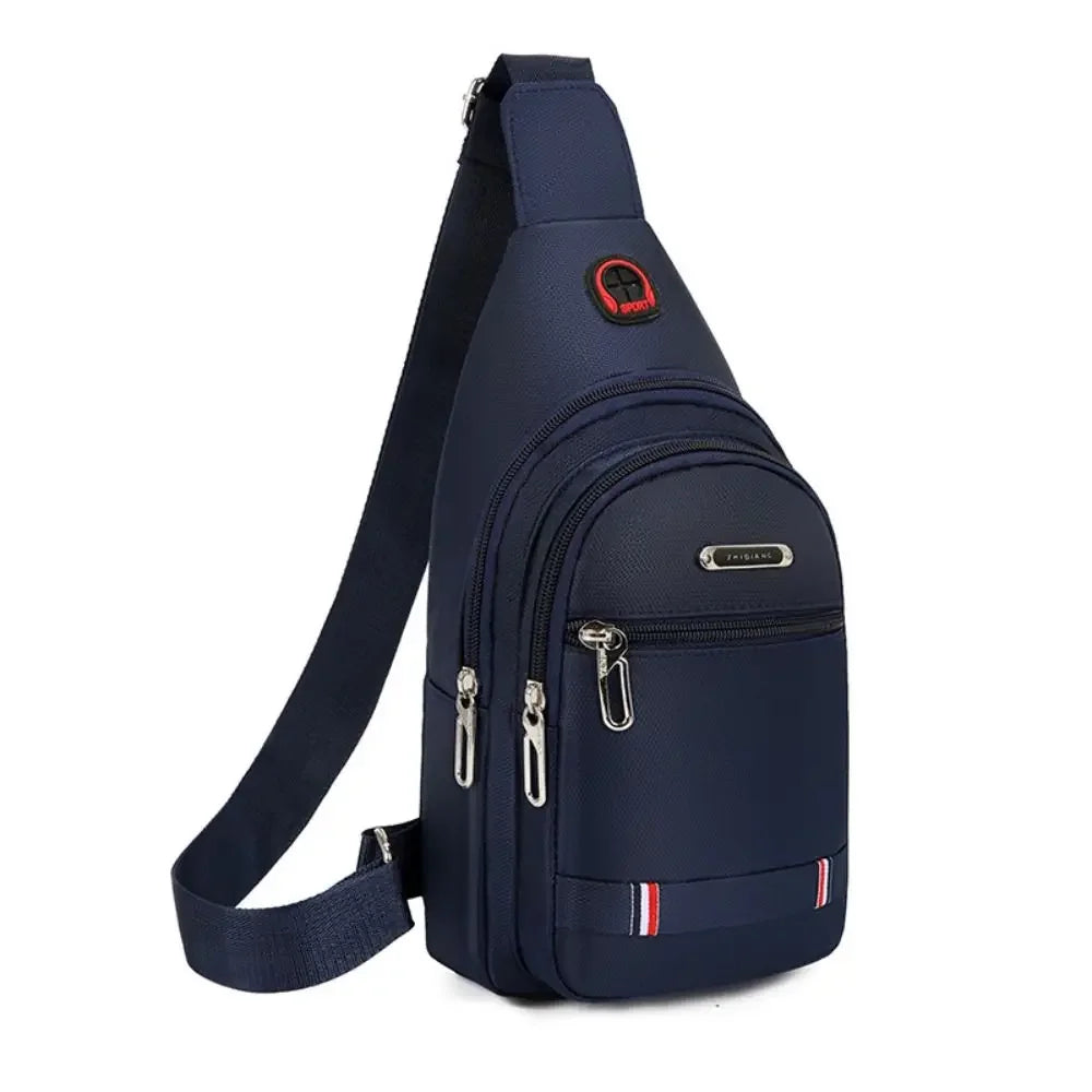 Men Messenger Bag Waterproof Oxford Crossbody Travel Shoulder Bag Large Capacity