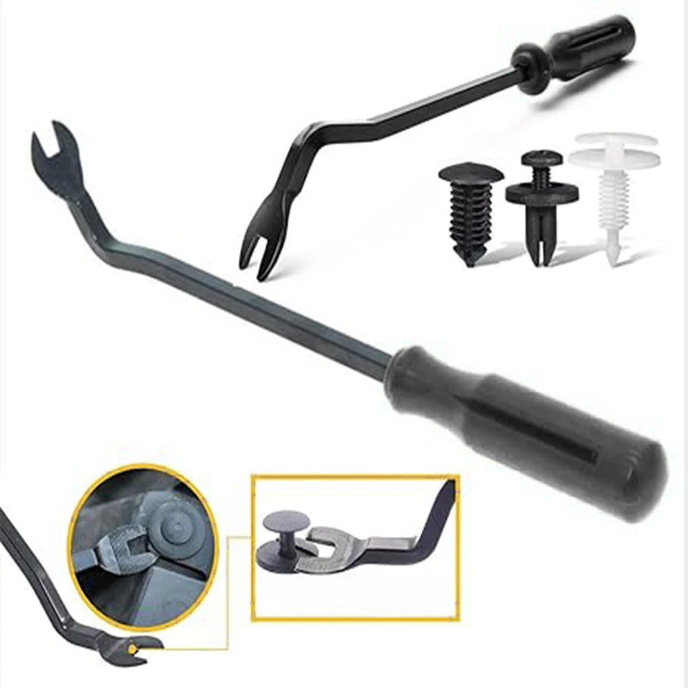 5Pcs Door Clip Trim Removal Tools Car Panel Pry Set Plastic Dash Interior