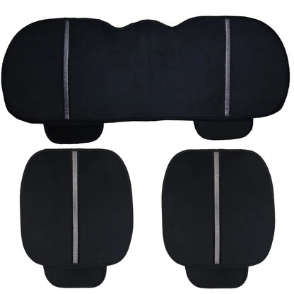 Car Seat Cover Front/Rear Velvet/fur Seat Cushion Protector Pad Black/Red/Beige/Grey/Coffee/Brown For Renault Kadjar F3 X45-EXPROTAS