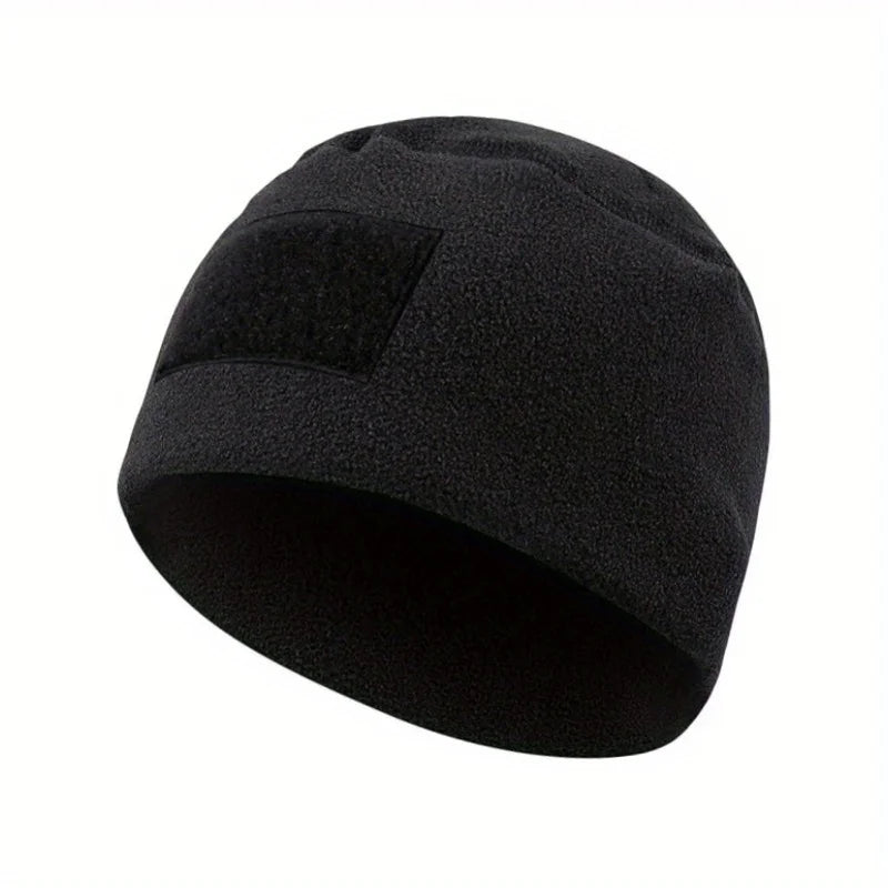 Windproof Tactical Beanie Hat Warm Fleece Winter Cap for Outdoor Activities