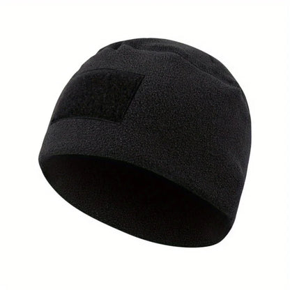 Windproof Tactical Beanie Hat Warm Fleece Winter Cap for Outdoor Activities