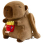 Capybara School Bag Plush Backpack Kawaii Cute Large Capacity for Kids