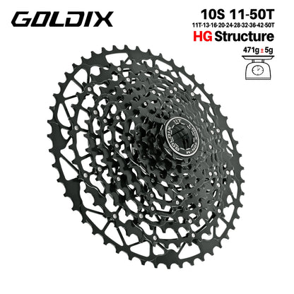 GOLDIX Mountain Bike Cassette 9 10 11 12 13 Speed HG Carbon Steel - EXPROTAS