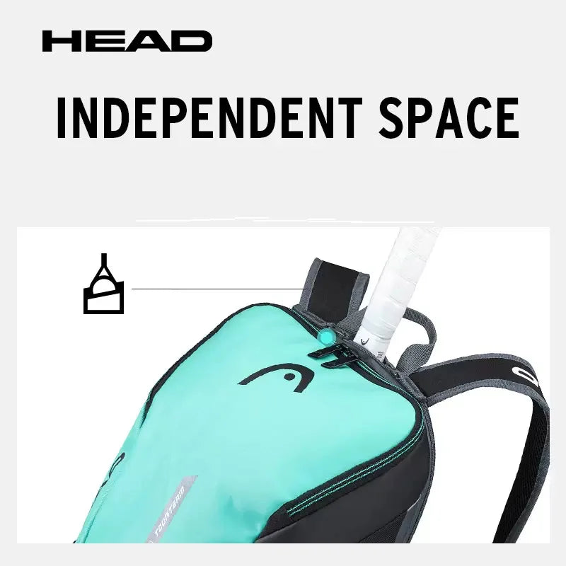 HEAD Tour Team Series Tennis Backpack Large Capacity With Shoe Compartment Racket Room Rackets Bag-EXPROTAS