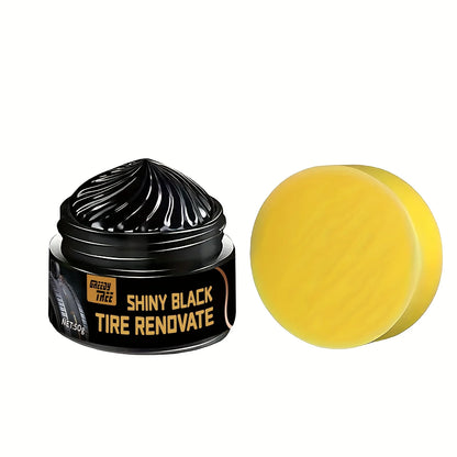 Tire Shine & Plastic Restorer Paste UV Protect Scratch Oxidation Remover