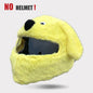 Protection Headgear Cover Plush Helmet for Motorcycle Full Face Cartoon