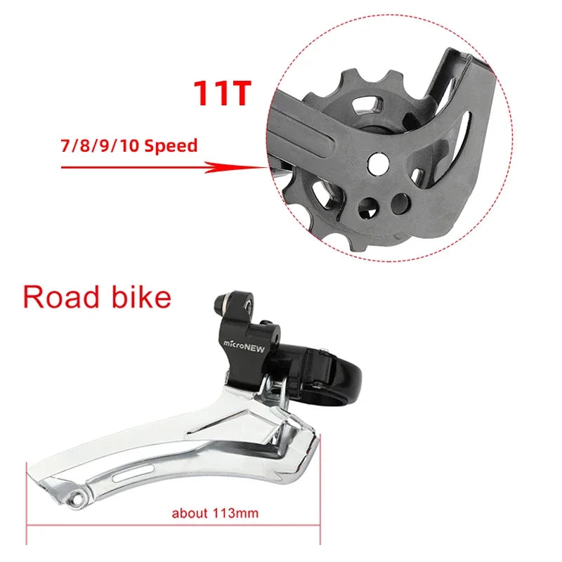 MicroNEW Road Bike Shifters 2×7–2×10 3×7–3×11 Brake Lever Set Compatible Shimano - EXPROTAS