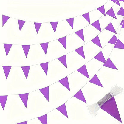 33ft Pennant Banner Flag 20Pcs Triangle Bunting Party Decoration Blue
