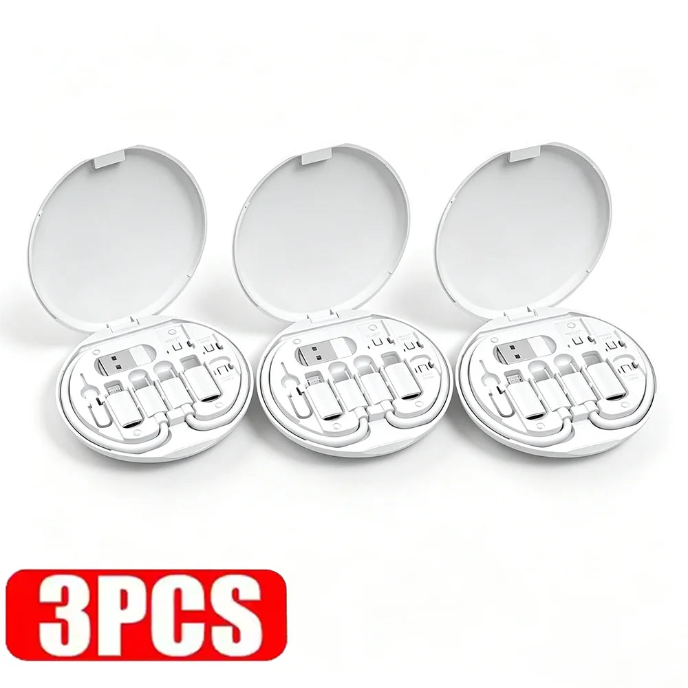 3pcs Mobile Phone Holder Fast Portable USB Charging for Traveling