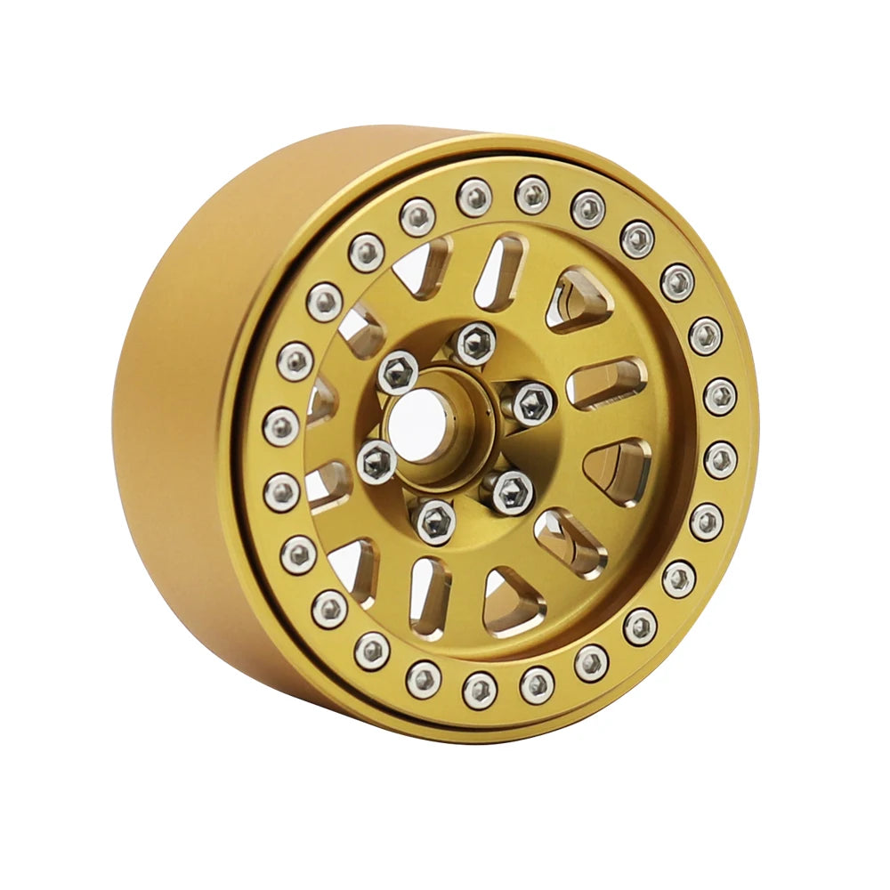 240g Brass 1.9" Beadlock Wheel Rim for 1/10 RC Crawler TRX4 TRX6 Axial SCX10 III - EXPROTAS