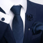 Men's Pocket Square Cufflink Tie Set Wedding Accessories by EXPROTAS