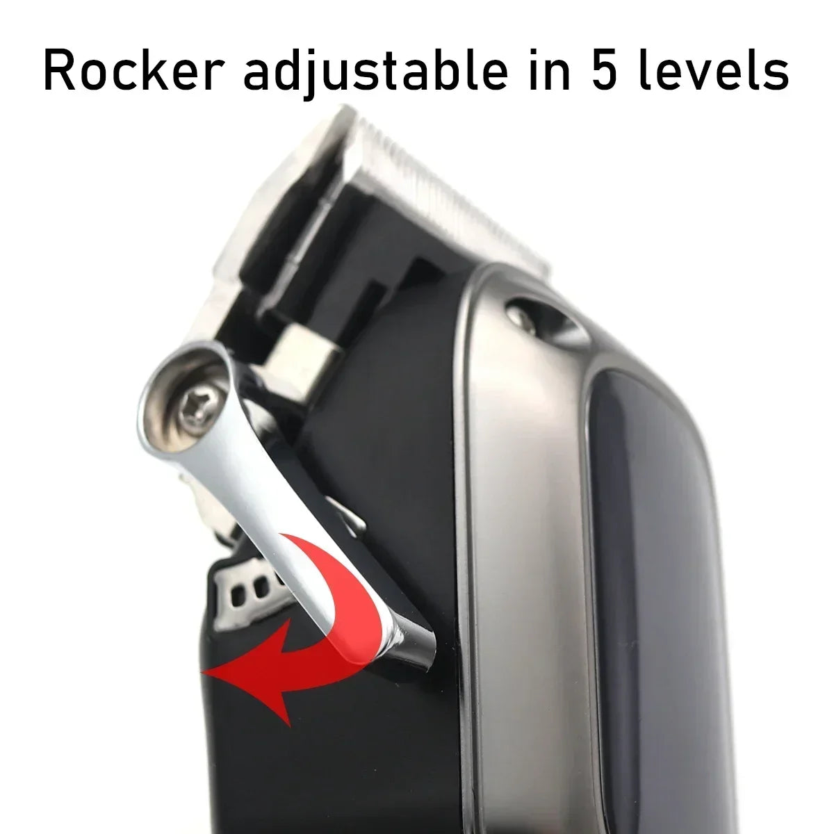 Kemei Cordless Hair Clipper Professional Trimmer USB LED Low Noise Cutting