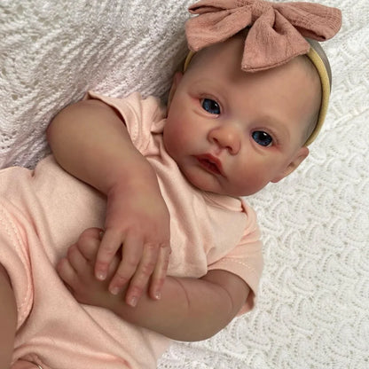 Finished Reborn Doll Meadow Full Silicone Vinyl Newborn Baby Girl Kids Gift Toy