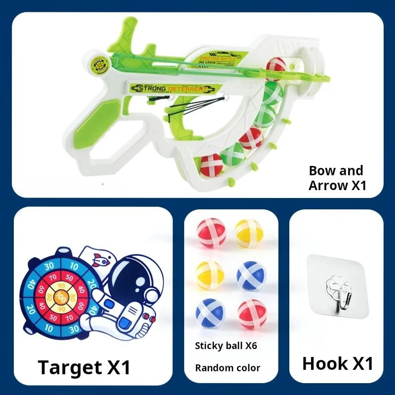 Kids Montessori Sticky Ball Dartboard Slingshot Target Educational Game