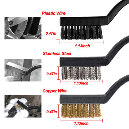 Car Detailing Brush Set for Cleaning Air Vents Interior Auto Care