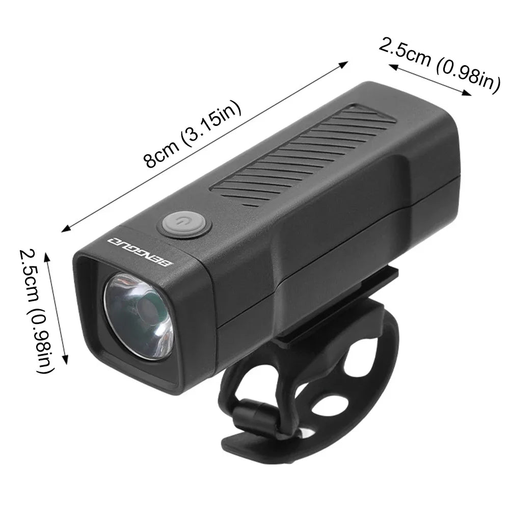Bicycle Light LED Front Rechargeable USB Bike Torch 100LM MTB Lamp