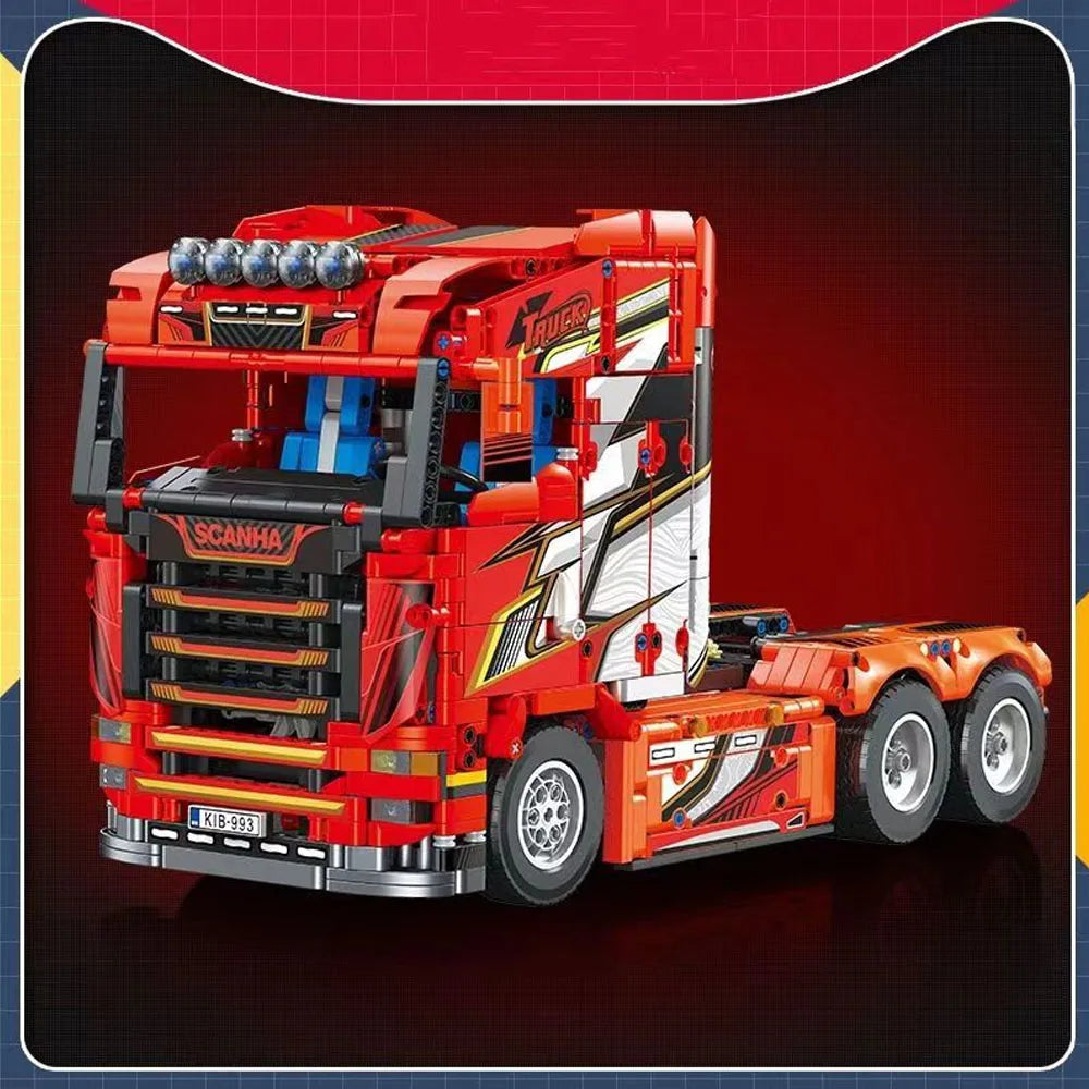Technic JJ9070 MOC Building Block bricks model toy Sca Tractor Truck gifts collect Christmas 1708pcs-EXPROTAS