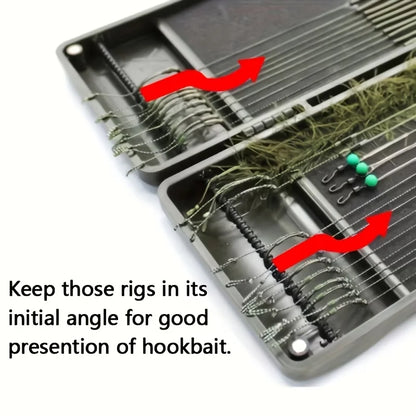 Magnetic Carp Rig Organiser Box Multi-Compartment Tackle Case Ronnie Rigs