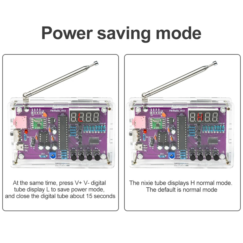 DIY FM Radio Electronic Soldering Project RDA5807S Module 87-108MHz