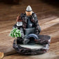 Incense Holder Backflow Waterfall Burner Ceramic Home Decor with Cones